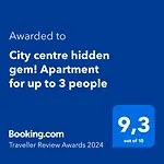 City Centre Hidden Gem! Apartment For Up To 3 People