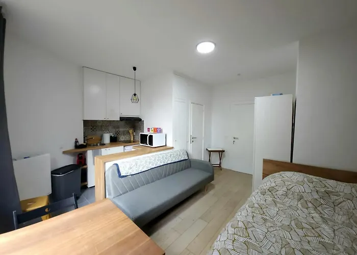 Charming Studio In Saint Josse Ten Noode 30 M² Garden View
